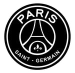 Sticker PSG Noir et Blanc- logo de Paris Saint Germain - Vignette | stickers foot